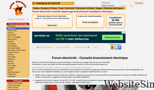 forum-electricite.com Screenshot