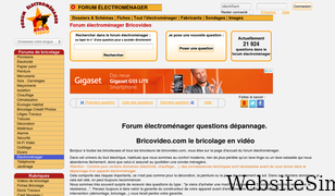 forum-electromenager.com Screenshot