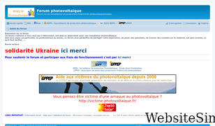 forum-photovoltaique.fr Screenshot