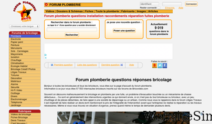forum-plomberie.com Screenshot