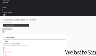 forum-raspberrypi.de Screenshot