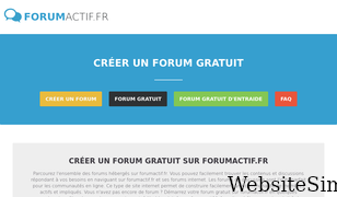 forumactif.fr Screenshot