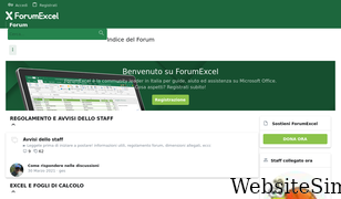 forumexcel.it Screenshot