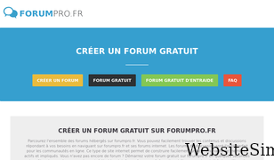 forumpro.fr Screenshot