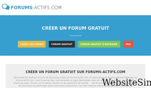 forums-actifs.com Screenshot