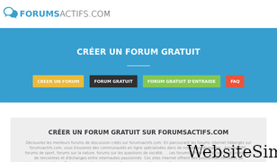 forumsactifs.com Screenshot