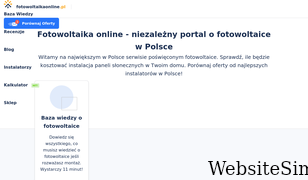 fotowoltaikaonline.pl Screenshot