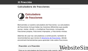 fraccion.org Screenshot