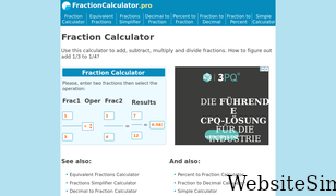 fractioncalculator.pro Screenshot