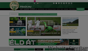 fradi.hu Screenshot