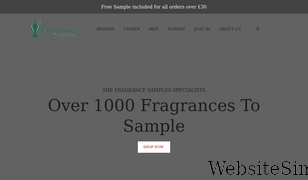fragrancesamplesuk.com Screenshot