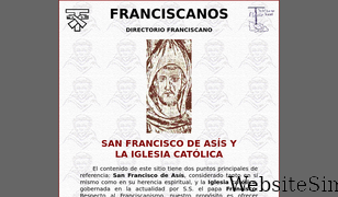 franciscanos.org Screenshot