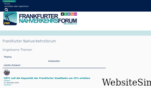 frankfurter-nahverkehrsforum.de Screenshot
