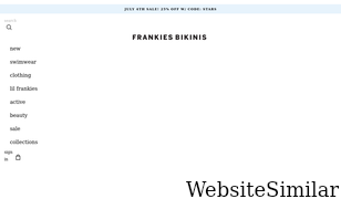 frankiesbikinis.com Screenshot