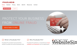 fraudlabspro.com Screenshot