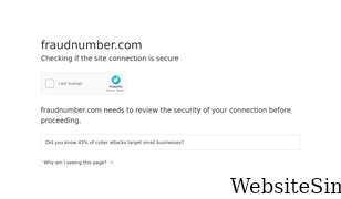 fraudnumber.com Screenshot