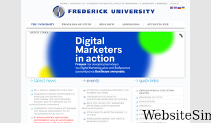 frederick.ac.cy Screenshot