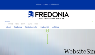 fredonia.edu Screenshot