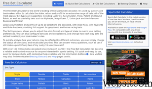 free-bet-calculator.co.uk Screenshot