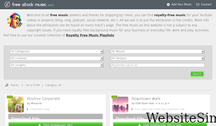 free-stock-music.com Screenshot