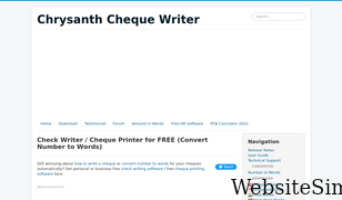 freechequewriter.com Screenshot