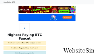 freeclaimfaucet.com Screenshot