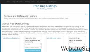 freedoglistings.com Screenshot