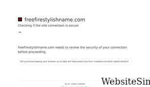 freefirestylishname.com Screenshot