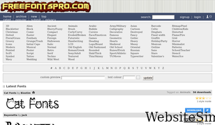 freefontspro.com Screenshot