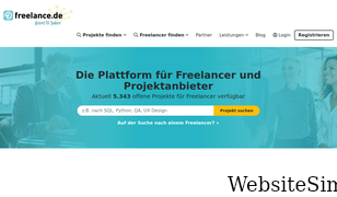 freelance.de Screenshot