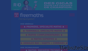 freemaths.fr Screenshot