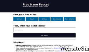 freenanofaucet.com Screenshot