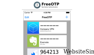 freeotp.github.io Screenshot