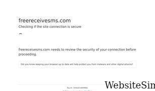 freereceivesms.com Screenshot