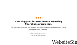 freerollpasswords.com Screenshot