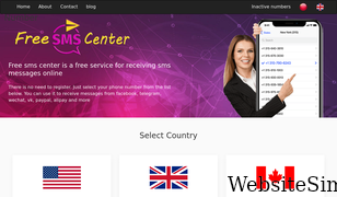 freesmscenter.com Screenshot