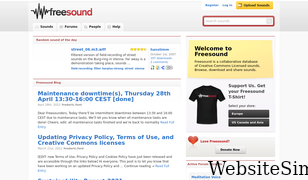 freesound.org Screenshot