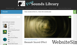 freesoundslibrary.com Screenshot