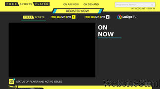 freesportsplayer.tv Screenshot