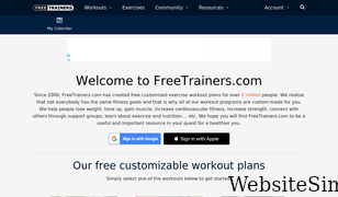 freetrainers.com Screenshot