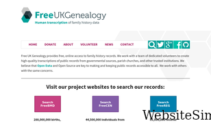 freeukgenealogy.org.uk Screenshot