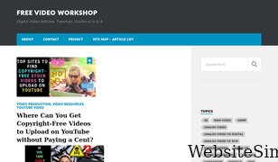 freevideoworkshop.com Screenshot