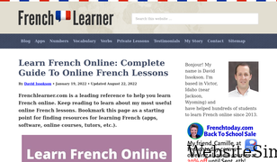 frenchlearner.com Screenshot