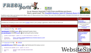 freshports.org Screenshot