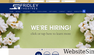 fridleytheatres.com Screenshot