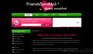 friendstamilmp3.in Screenshot