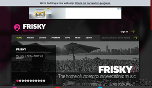 friskyradio.com Screenshot