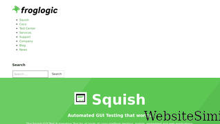 froglogic.com Screenshot