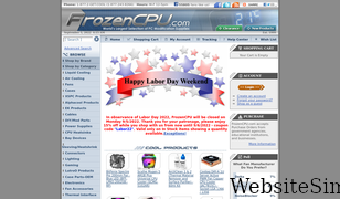 frozencpu.com Screenshot