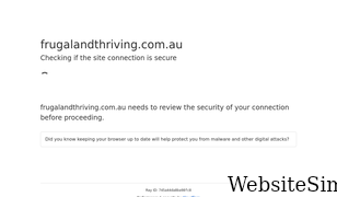 frugalandthriving.com.au Screenshot